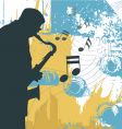 Saxophonist vector image