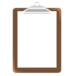 Wood clipboard base vector image