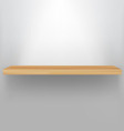 Empty wood shelf vector image