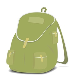 Schoolbag backpack on a white background vector image
