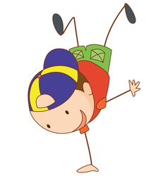 Little boy vector image