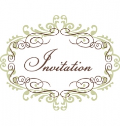 Vintage style frame vector image