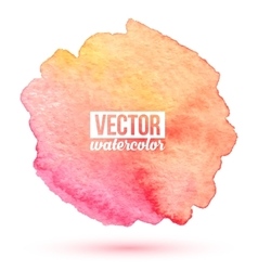 Pink watercolor traced stain isolated on Pink watercolor traced stain isolated on vector image