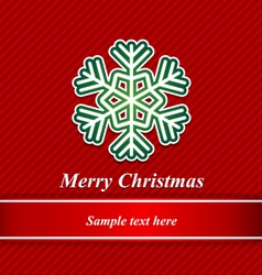 Christmas background and snowflakes vector image