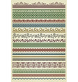 Set of vintage lines vector image