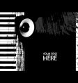 Dirty piano keys and speaker vector image