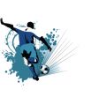 Soccer europe in attack vector image