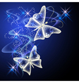 Smoke and butterfly vector image