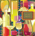 Wine menu vector image