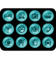 Hotel buttons vector image