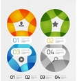 Modern colorful geometrical infographic vector image