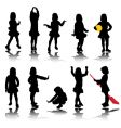 Little girl vector image