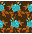 Seamless pattern with roses vector image