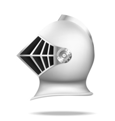 Medieval knight helmet vector image