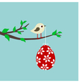 Easter card vector image