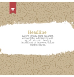 Educational background vector image