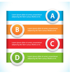 Banner and button infographic vector image