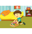 Helping at home vector image