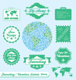 Travel Agency Labels vector image