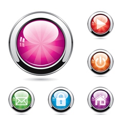 Buttons vector image
