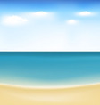 Summertime at beach vector image