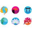 Zen and yoga logos vector image