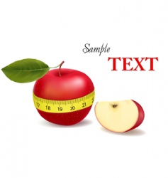 Red apple vector image