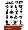 Halloween silhouettes vector image