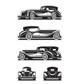 Classic car in different views vector image