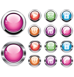 Buttons vector image