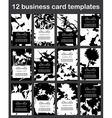 Business card templates vector image