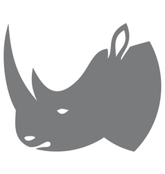 Rhino head vector image