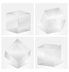 Glass Cubes vector image