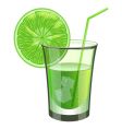 Lime drink with fruit vector image