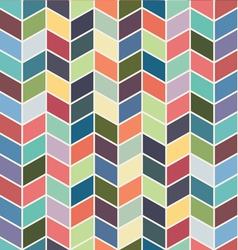 Seamless geometric chevron color textile pattern vector image