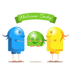 Welcome for the new baby vector image