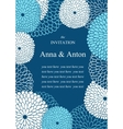 Wedding invitation on the theme of flowers vector image