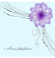 Floral wedding card vector image