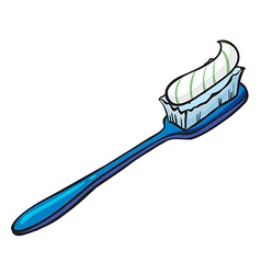 Blue toothbrush vector image