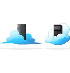 Cloud computing vector image