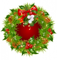 Christmas garland frame Christmas garland frame vector image