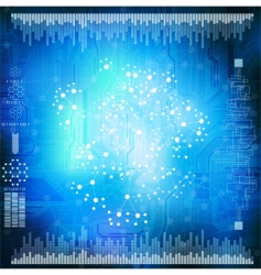 Technology background vector image