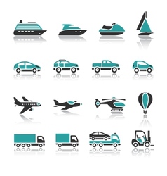 Set of transport icons - One vector image
