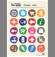 Finance and Internet icons set drawn by chalk vector image