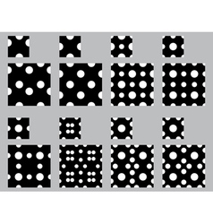 Polka dot patterns vector image