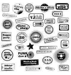 Retro stamps vector image