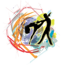 Dancing couple vector image