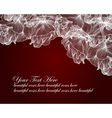 Floral invitation vector image