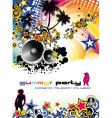 Music event discotheque Dj flyer vector image