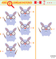 Identical two pictures vector image